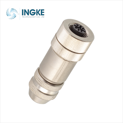 1694295 4 Position Circular Connector Receptacle Female Sockets Screw
