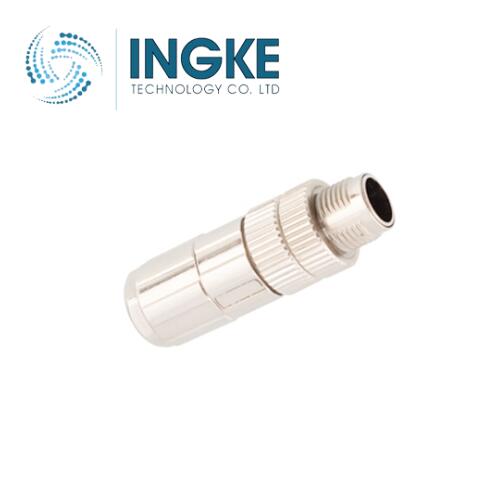 SS-12400-001 M12 Circular Connector 8 Position Receptacle Male Pins X-Code IP67