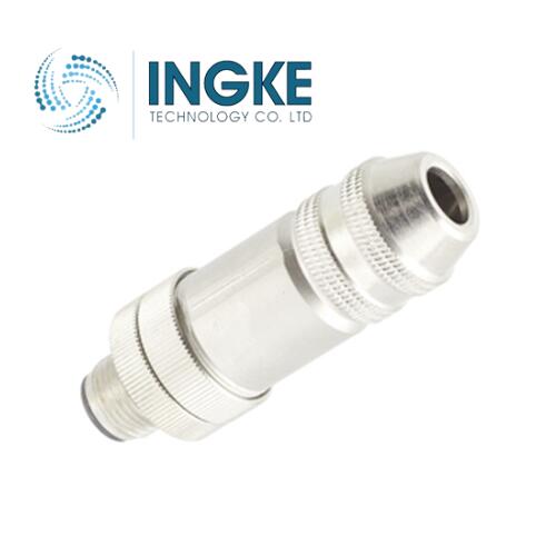 1424670 M12 Circular Connector 5 Position Plug Male Pins Spring-Cage A-Code Shielded INGKE