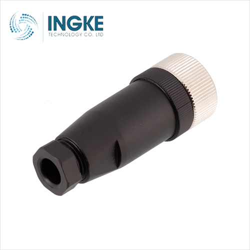 1696439 M12 4 Position Circular Connector Receptacle Female Sockets Screw