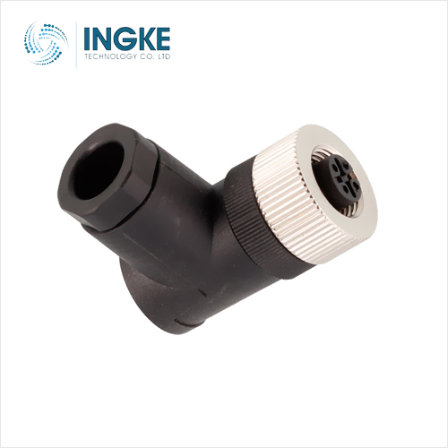 1681499 M12 5 Position Circular Connector Receptacle, Female Sockets Screw
