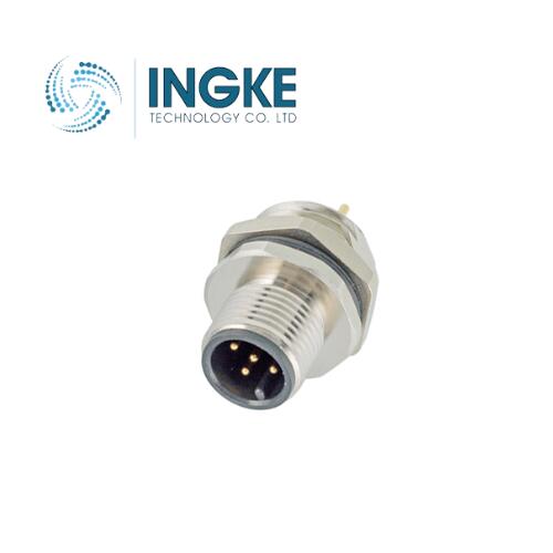 T4142012081-000 M12 Circular Connector 8 Position Plug Male Pins Solder INGKE