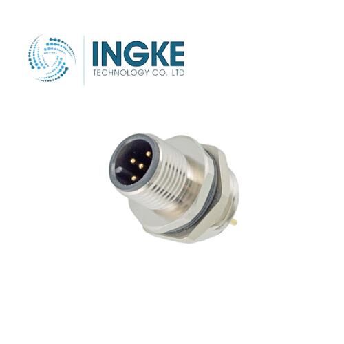 T4130012121-000 M12 Circular Connector 12 Position Plug Male Pins Solder Cup INGKE