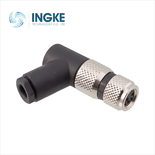 1513444 M8 4 Position Circular Connector Receptacle Female Sockets Solder Cup IP67
