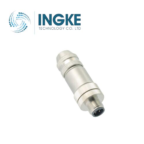1424678 M12 Circular Connector 2 Position Plug Male Pins B Code Spring-Cage INGKE
