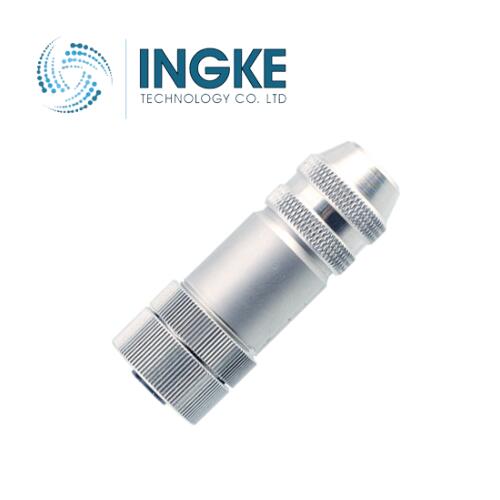 1424700 M12 Circular Connector 4 Position Receptacle Female Sockets Spring-Cage INGKE IP65/IP67