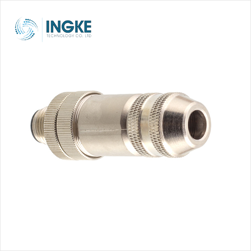1521258 4 Position Circular Connector Plug Male Pins Screw Free Hanging (In-Line) 	Shielded