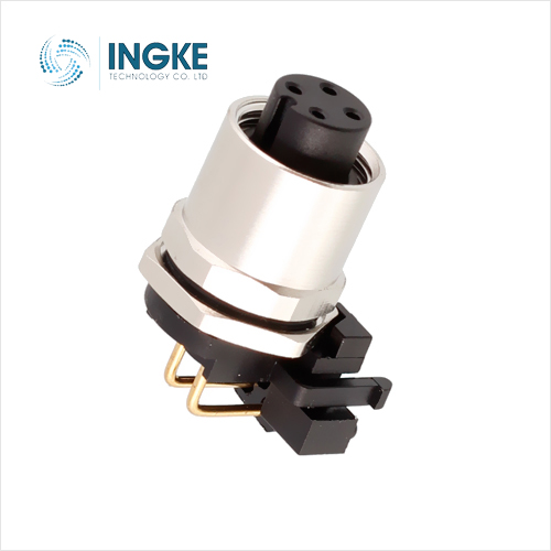 1440067 5 Position Circular Connector Receptacle Female Sockets Solder Panel Mount Through Hole Right Angle