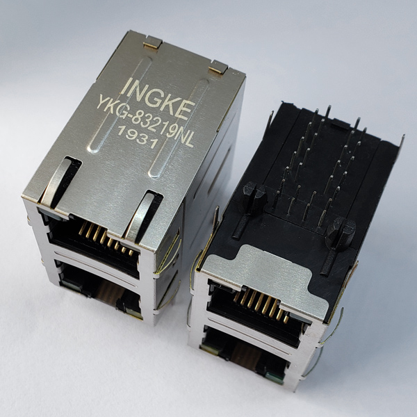 YKG-83219NL 2X1 Ports 10/100/1000Base-T RJ45 LAN Transformer Gigabit Magnetic Connector