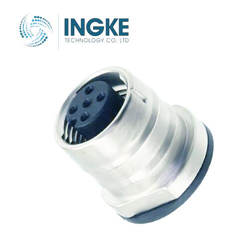 1528280 M12 Circular Connector 5 Position Receptacle Female Sockets Gold Solder IP67 - Dust Tight, Waterproof