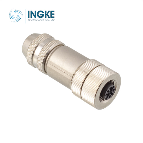 1553611 4 Position Circular Connector Receptacle Female Sockets IDC IP67 - Dust Tight Waterproof