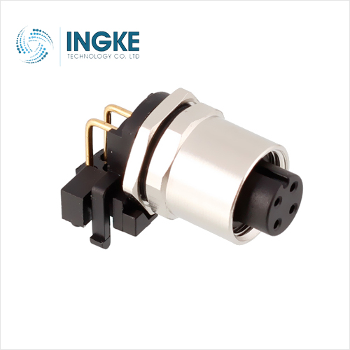 M12D-04PFFR-SF7003 4 Position Circular Connector Plug Female Sockets Solder IP67 - Dust Tight Waterproof