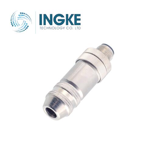 1543236 M12 Circular Connector 8 Position Plug Male Pins IDC Shielded IP67 - Dust Tight Waterproof