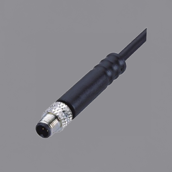 YKM5-OTS010xA M5 Waterproof Connector IP67 Male Overmolded Cable Assembly Sensor Connector