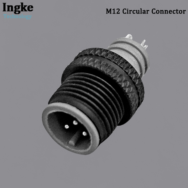 YKM12-ATS010xA M12 Circular Connector IP67 Waterproof Cable Assembly Sensor Plug