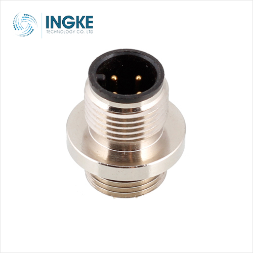 1671111 M12 5 Contact Circular Metric Connectors Wire A Coded IP67 Panel feed-through