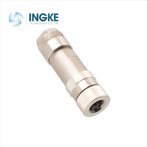 1440041 5 Position Circular Connector Receptacle Female Sockets Screw Threaded Shielded