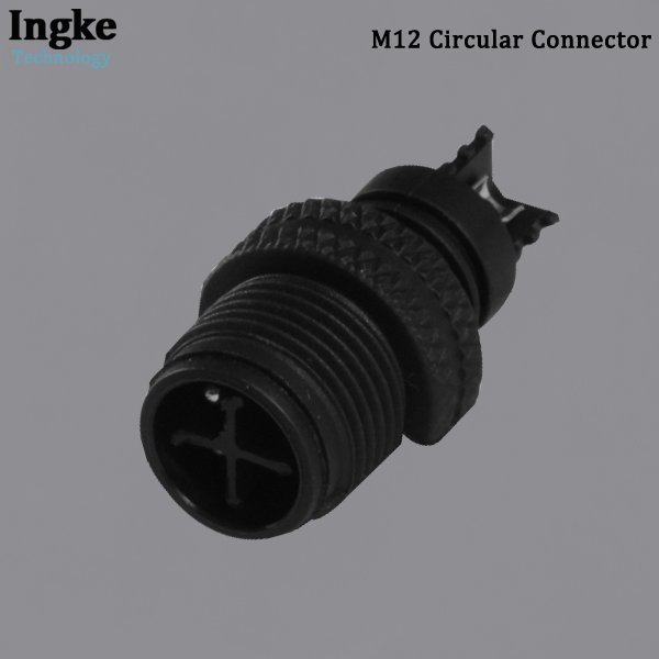 YKM12-ATS1104A M12 Circular Connector IP67 Waterproof Plastic Sensor Plug