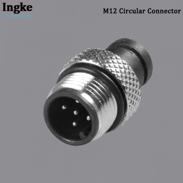 YKM12-PTS010xA M12 Circular Connector IP67 Waterproof Panel Mounting Sensor Plug