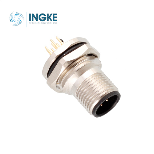 860-004-113R00 4 Position Circular Connector Receptacle Male Pins Solder Panel Mount Through Hole