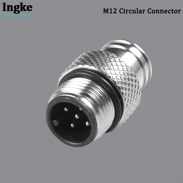 YKM12-PTS110x9A M12 Circular Connector IP67 Waterproof Shielded Sensor Plug