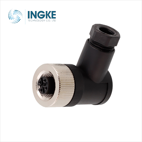 T4112012051-000 5 Position Circular Connector Plug Female Sockets Screw Right Angle PG9 Cable Feed