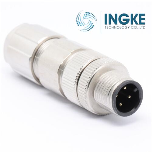 1414610 M12 Circular Connector 8 Position Plug Male Pins IDC Push-Twist IP65/IP67 Waterproof