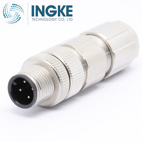 1411046 M12 CIRCULAR CONNECTOR MALE 4POS D CODED PLUG HOUSING