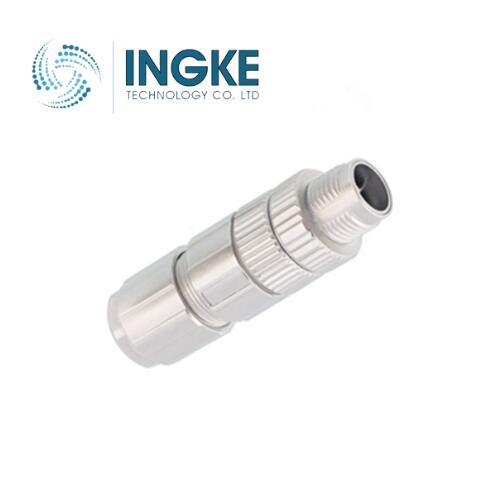 1411043 M12 Circular Connector 8 Position Plug Male Pins IDC Push-Twist IP65/IP67 Waterproof