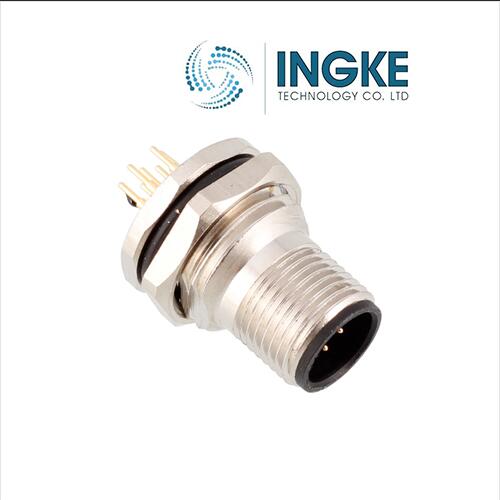 M12A-06PMMS-SH8001  M12 Connector  A Coded  6 Contact