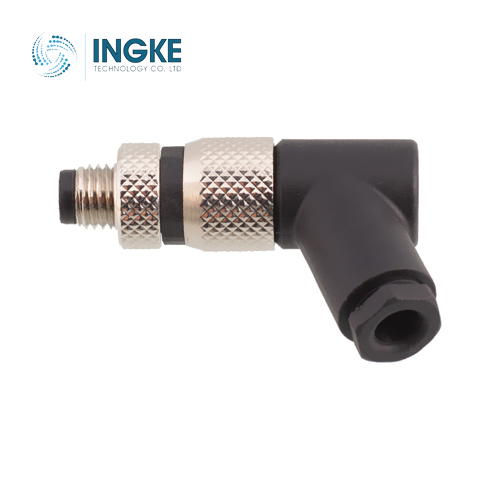 1699902 3 Position Circular Connector Plug Male Pins Solder Cup Free Hanging (In-Line) Right Angle