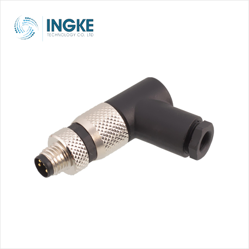 1407583 3 Position Circular Connector Plug Male Pins Screw Screw IP67 - Dust Tight Waterproof