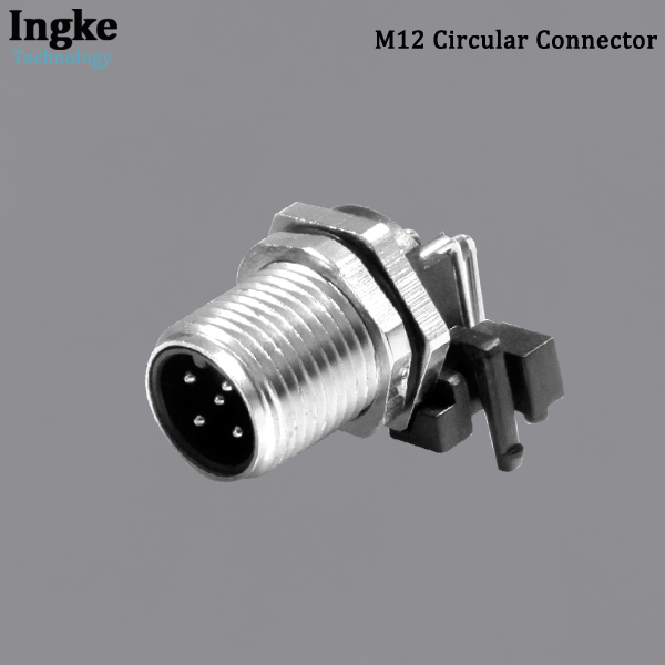 YKM12-CTB010xA M12 Circular Connector IP67 Waterproof Right Angle Sensor Plug