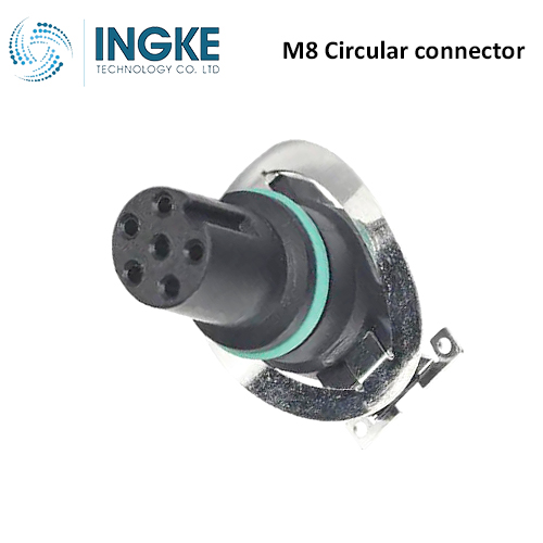 1412238 M8 Circular connector Insert 6 Position Female Sockets A-Code IP67 Waterproof Solder