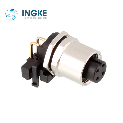 1527870 5 Position Circular Connector Receptacle Female Sockets Solder Panel Mount Through Hole Right Angle