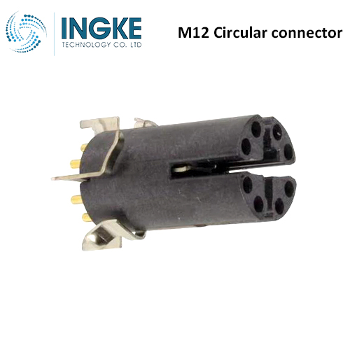 21033812820 M12 Circular connector Insert 8 Position Female Sockets X-Code IP67 Waterproof Solder