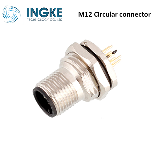 RSHL 5/S 5.5 M12 Circular Connectors 5 Contact Screw IP67 Receptacle Male Pins