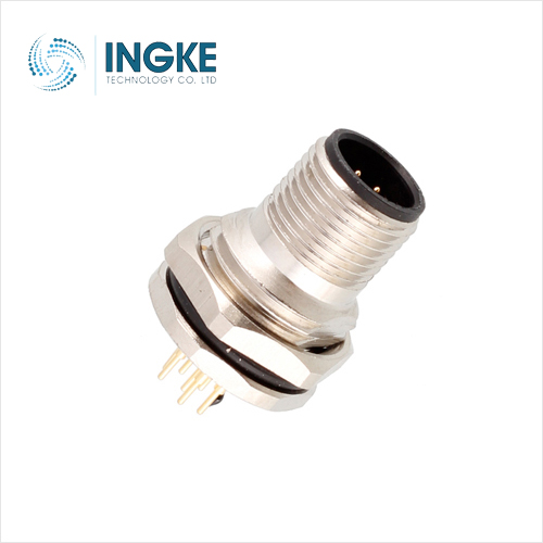 1404979 4 Position Circular Connector Plug Male Pins Solder