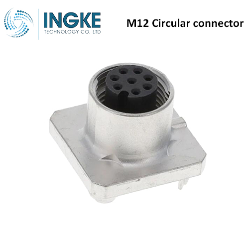 1408573 M12 Circular Connector Receptacle 8 Position Female Sockets Panel Mount IP20 A-Code