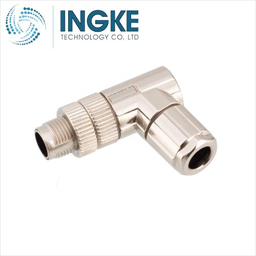 T4112512052-000 M12 CONNECTOR MALE 5 PIN D CODED RIGHT ANGLE