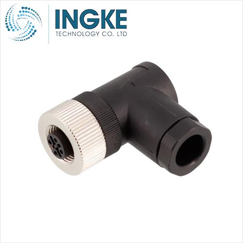T4112002021-000 M12 CONNECTOR FEMALE 2 PIN A CODED SCREW RIGHT ANGLE