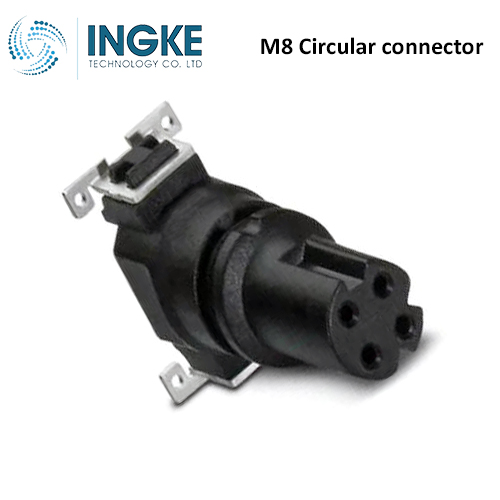 1068453 M8 Circular connector Insert 4 Position Female Sockets D-Code IP67 Waterproof Solder
