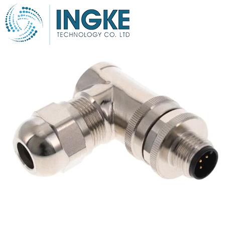 T4113411042-000 M12 CONNECTOR MALE 4 PIN B CODED RIGHT ANGLE