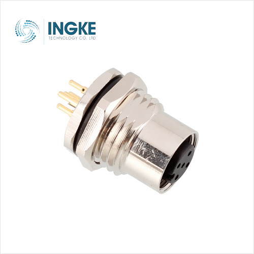 1408770 M12 8 Contact Circular Metric Connectors IP65 IP67 Straight Socket Flush-Type Socket