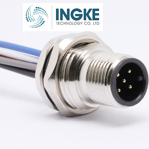 MPM12A04I06BR02 M12 Circular Connector 4 Contact Male Pins Unshielded
