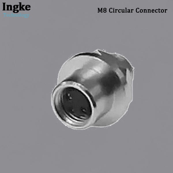 1814444-1 M8 Circular Connector Shielded Solder Cup Male Sensor Connector