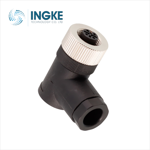 1553284 4 Position Circular Connector Receptacle Female Sockets Screw