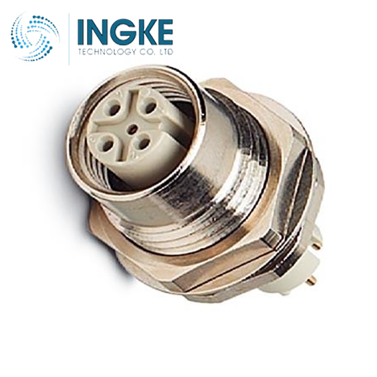 1528167 5 Position Circular Connector Receptacle Female Sockets Solder Panel Mount Through Hole