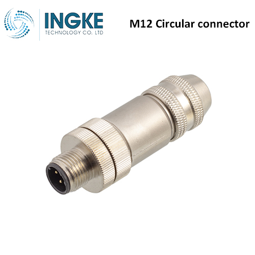 RSCS 8/9 single pk of 1 M12 Circular Connector Plug Male Pins IP67 B Coded Screw 8P