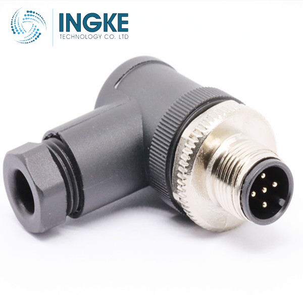 1553200 4 Position Circular Connector Plug Male Pins Screw IP65 IP67 IP69K